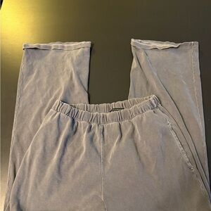 Brandy Melville Wide-Leg Comfy Gray Lounge Pants